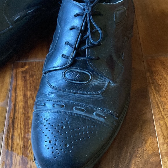 Black Leather Men’s Oxford Dress Shoes size 9 - Picture 4 of 4